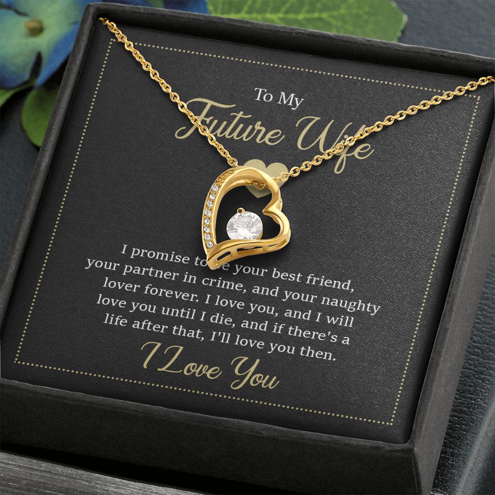 Heart Necklace for Fiancée - Romantic Future Wife Gift for Birthday, Christmas & Anniversary - Perfect for Proposals, Engagements & Special Occasions