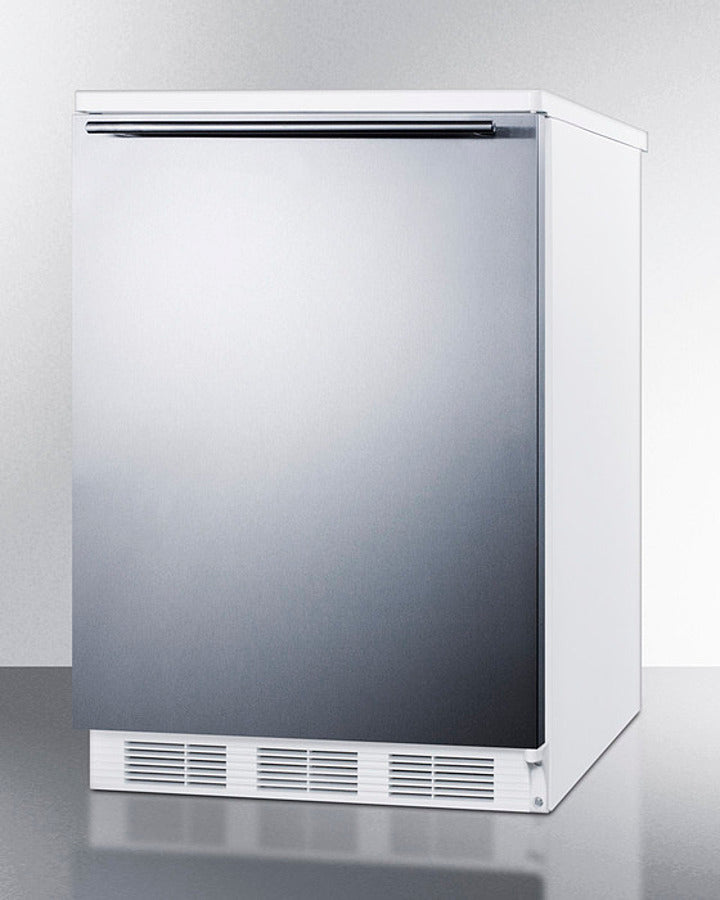 Accucold 24-Inch Wide Built-In All Refrigerator with Horizontal Handle - FF6WBISSHH - Perfect for Kitchen, Basement, or Garage Storage