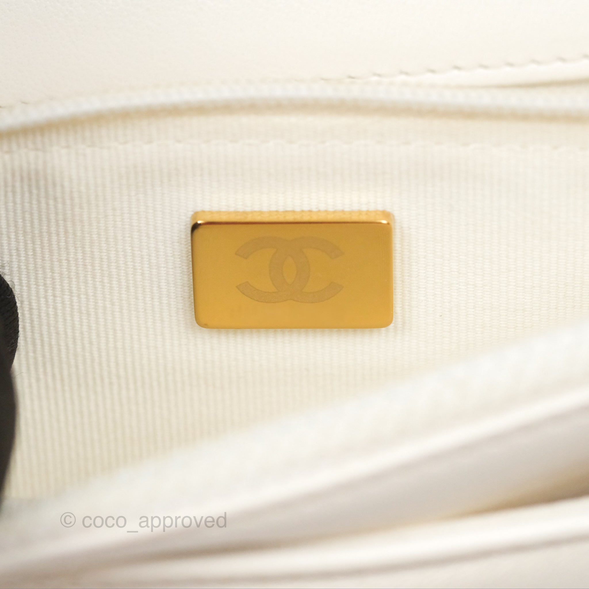 Chanel 19 Wallet on Chain WOC Crossbody Bag - White Leather with Mixed Gold & Silver Hardware | Perfect for Evening Out, Date Night & Special Occasions