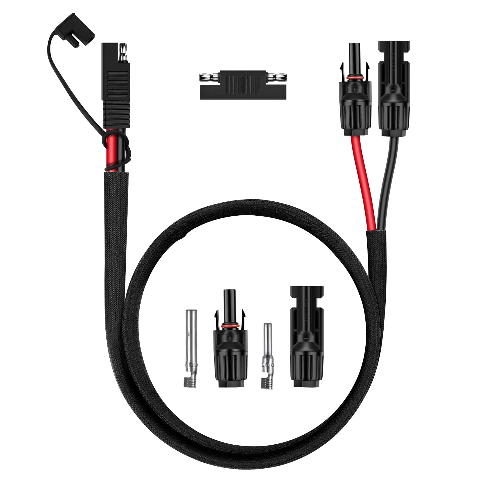 iGreely 10AWG Solar Panel Connector Cable - SAE to Male & Female PV Extension Wire for RV, Solar Battery Charger | Weatherproof DC Power Adapter with Polarity Reverse | Perfect for Off-Grid Power, Marine & Camping Applications