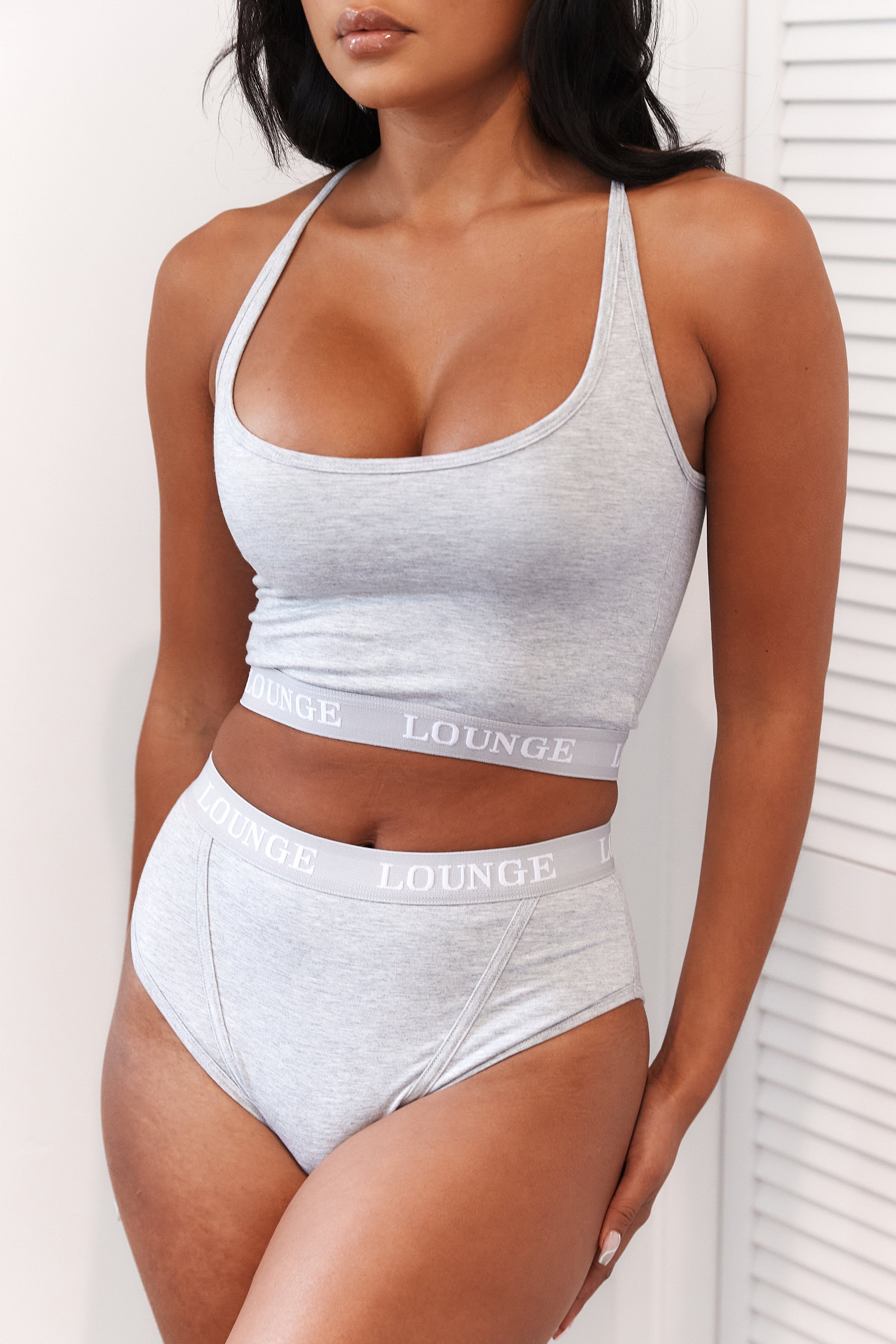 Soft Bamboo Basic Bralette - Comfortable Grey Wireless Bra for Women | Perfect for Yoga, Lounge & Everyday Wear