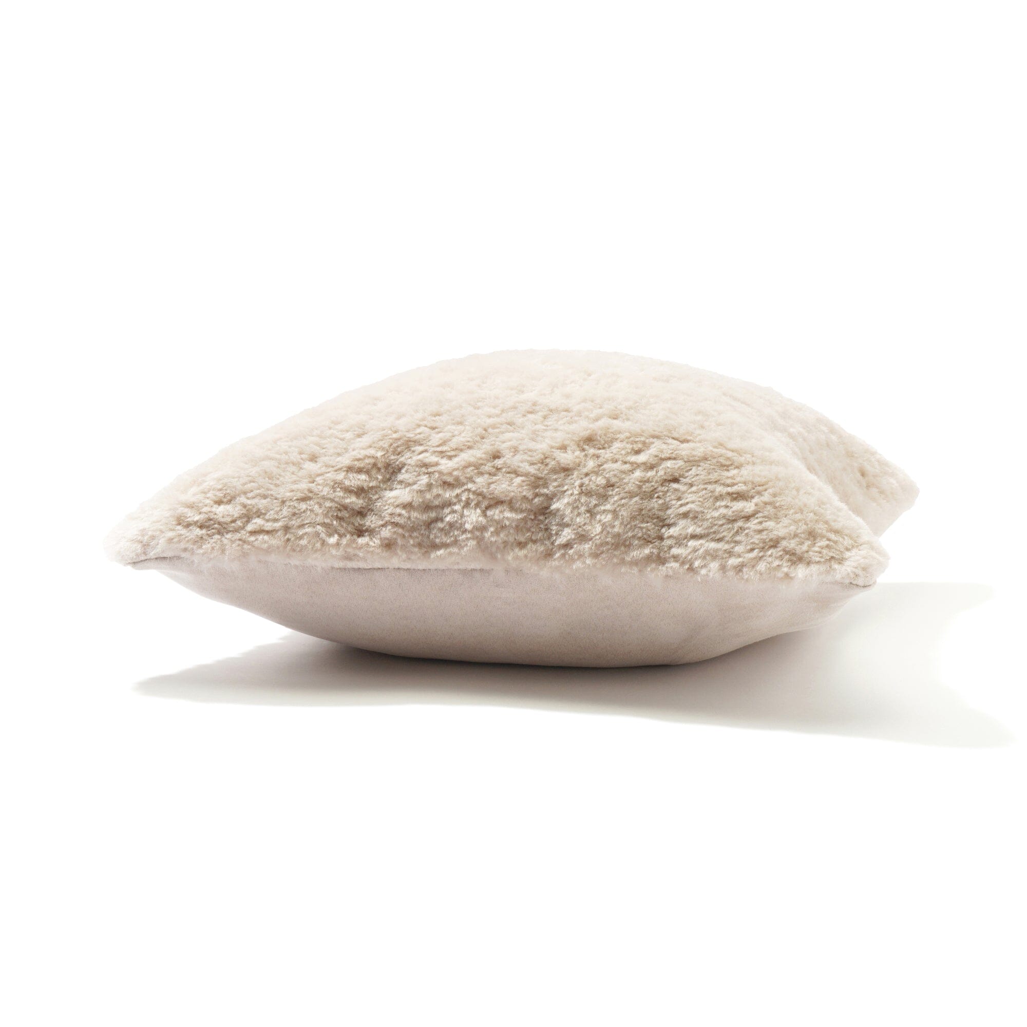Premium Faux Fur Cushion Cover 18x18 Inches Beige - Soft & Cozy Throw Pillow Case for Sofa, Bed, Chair - Home Decor & Living Room Accessories