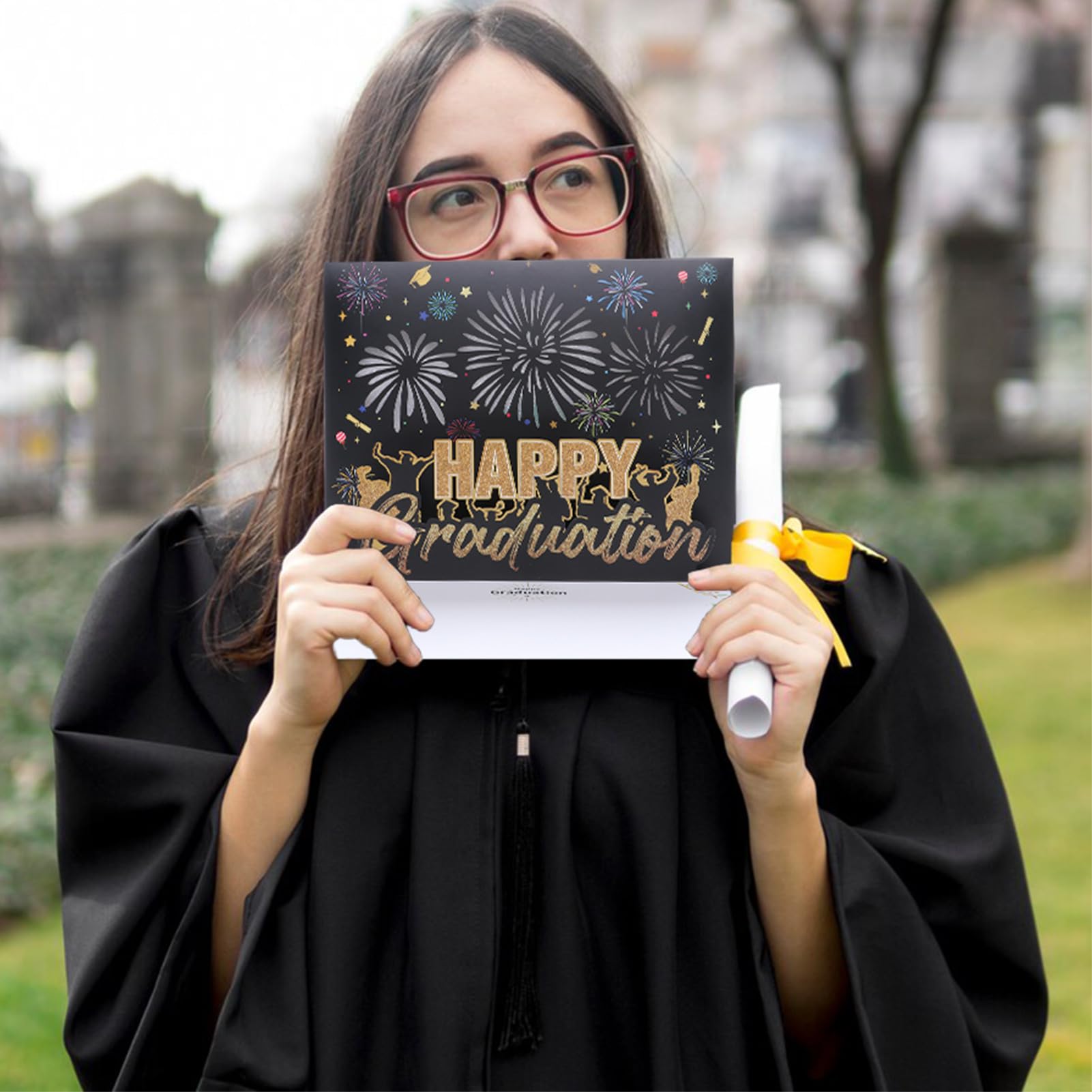 3D Pop-Up Graduation Card with Music & Lights - 2024 Graduation Celebration Gift for High School, College & University Graduates - Perfect for Commencement Ceremonies, Graduation Parties & Congratulatory Gifts