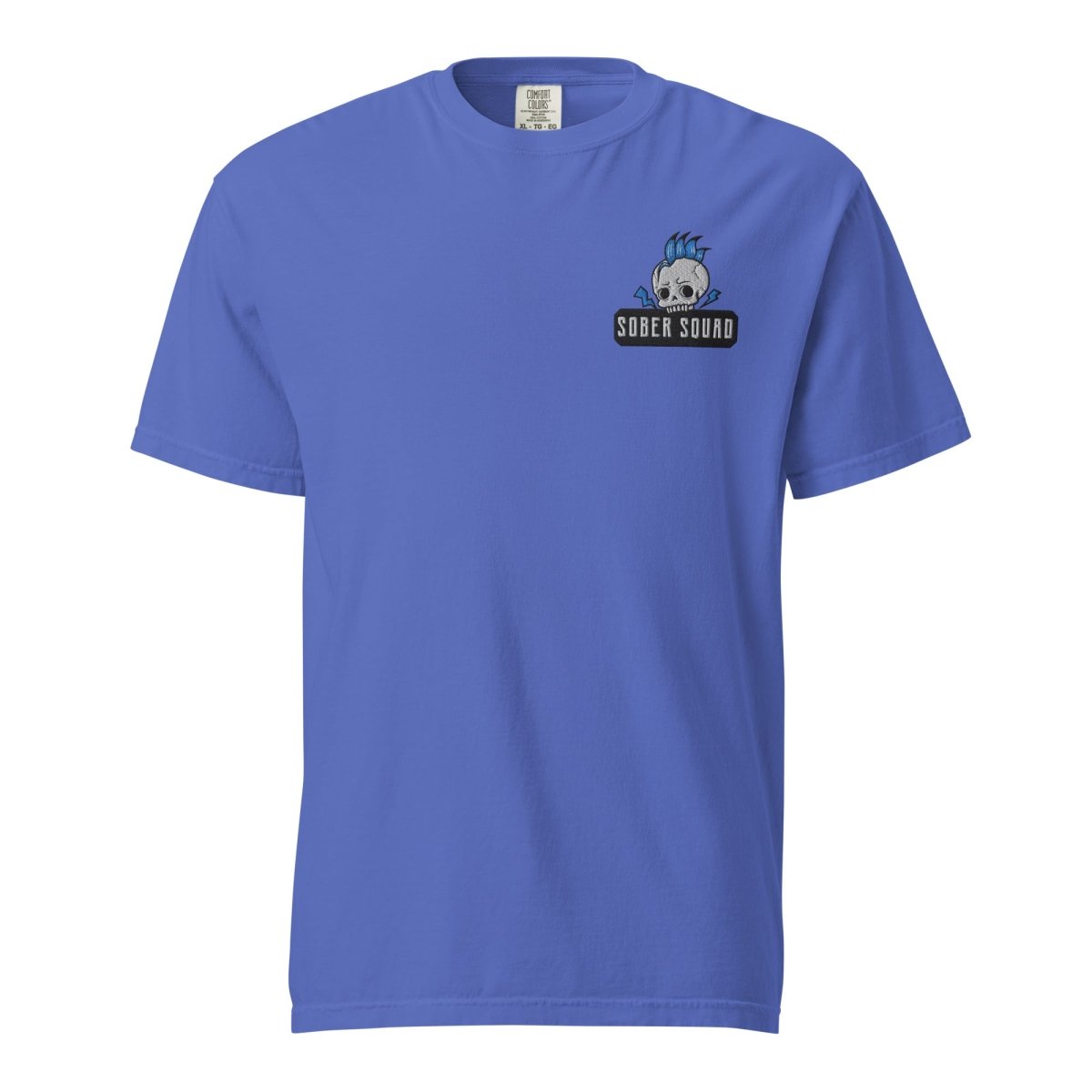Sober Squad Embroidered Unisex Heavyweight Cotton T-Shirt - Comfortable Streetwear for Everyday Wear & Casual Outings
