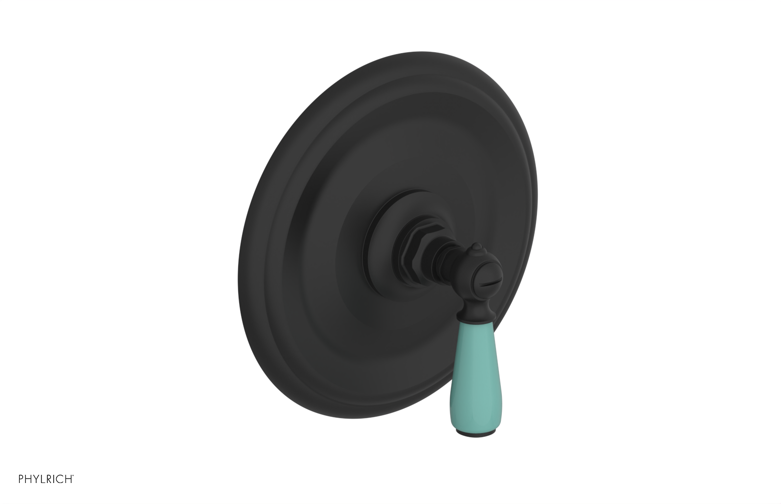 Jamestown Pressure Balance Shower Plate & Handle Trim with Turquoise Accents - 4