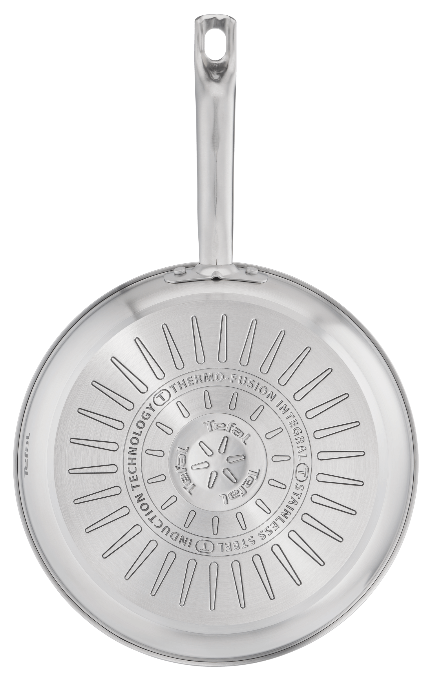Tefal Virtuoso Induction Stainless Steel Uncoated Twin Frypan Set (24cm & 28cm) - Professional Cookware for Gas, Electric & Induction Stovetops - Perfect for Searing, Frying & Sauteing at Home