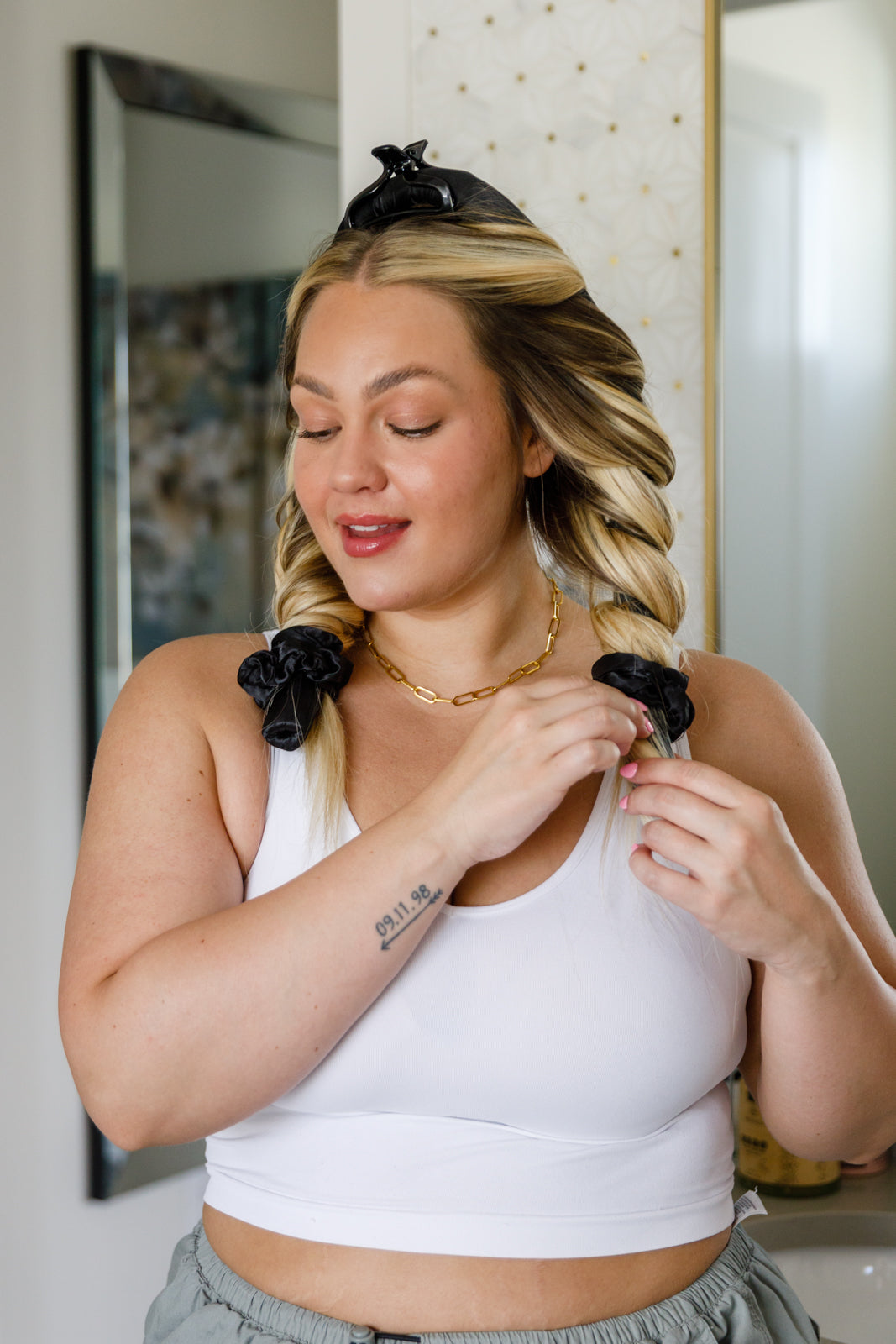 Got Your Back Heatless Curling Set in Leopard Print - No Heat Hair Curlers for Overnight Waves - Perfect for Home, Travel & Special Occasions