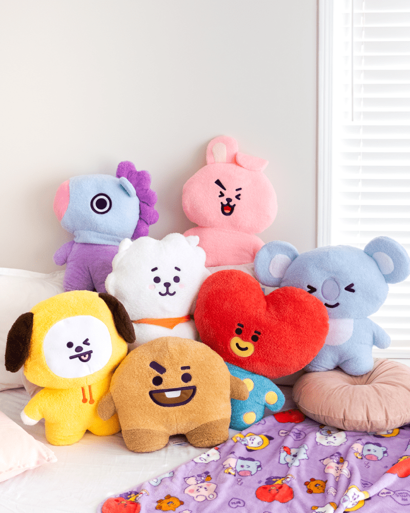 BT21 COOKY Large Tattoon Plush Stuffed Animal - Cute Kawaii Plushie for BT21 Fans, BTS Merchandise, Room Decor, Gifts for K-Pop Lovers - Perfect for Cuddling, Collecting, and Birthday Presents