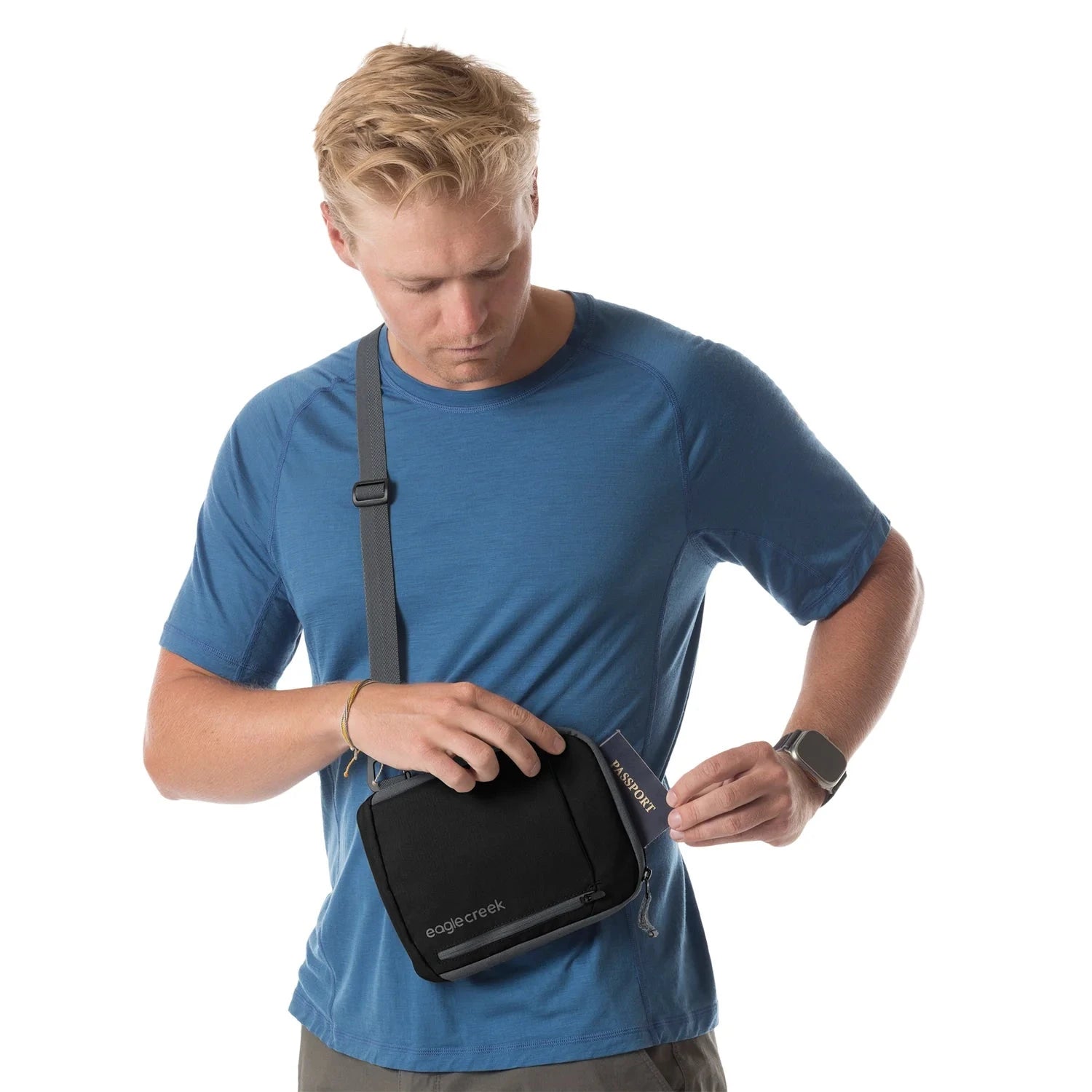 Eagle Creek RFID Blocking Crossbody Bag - Secure Travel & Everyday Anti-Theft Purse for Women & Men - Perfect for Commuting, Shopping & City Exploration