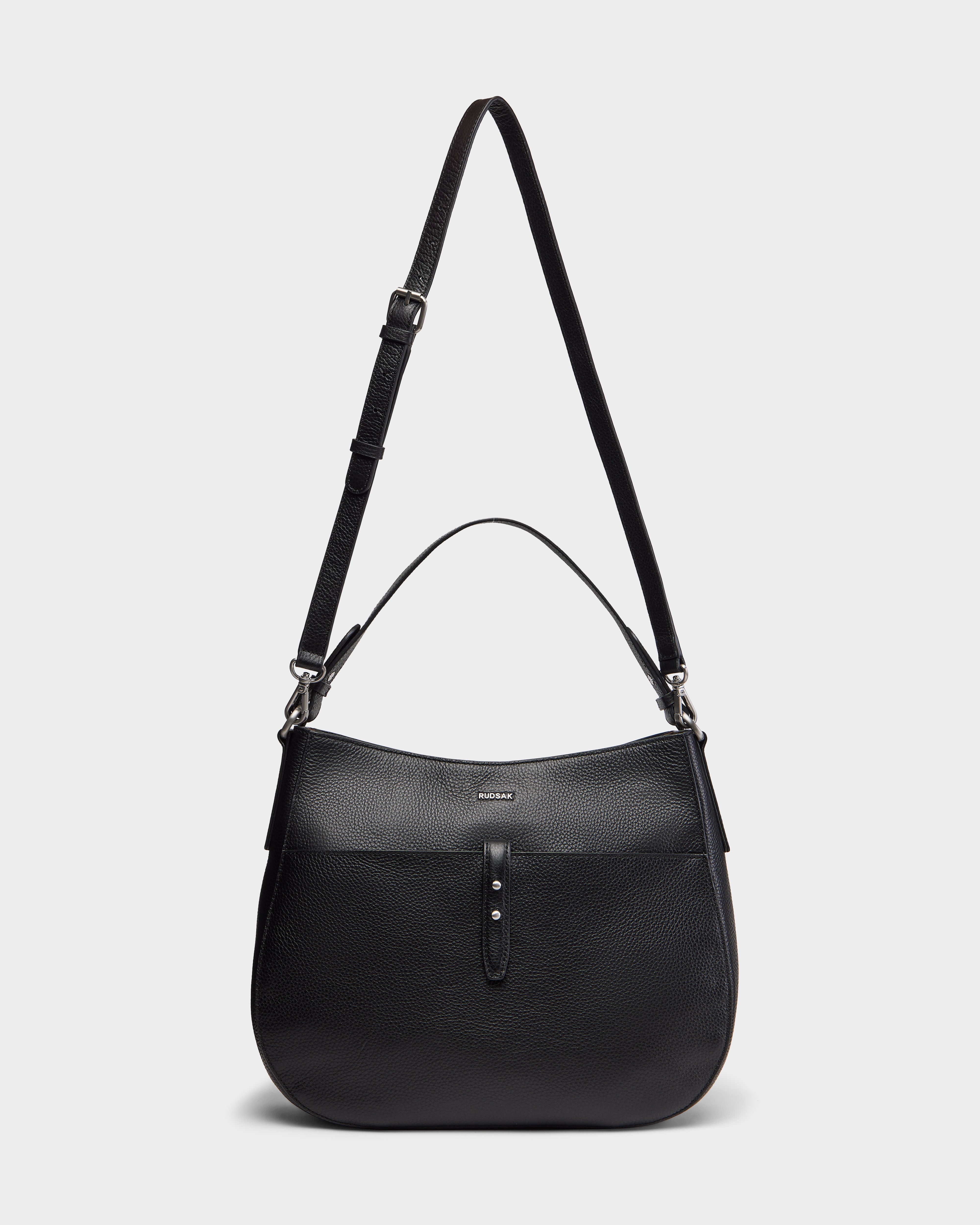 MATISSA L325002 Black Leather Crossbody Bag for Women - Stylish & Durable Everyday Purse for Work, Travel & Shopping