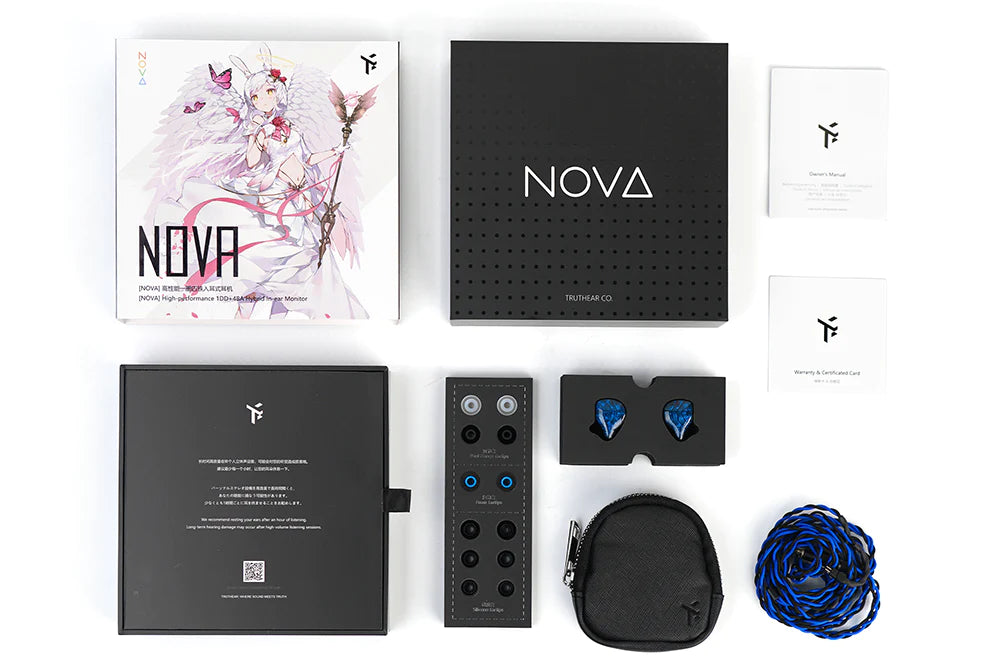 TRUTHEAR NOVA 1DD+4BA Hybrid Driver In-Ear Monitors (IEM) - High Resolution Audiophile Earphones for Music, Gaming & Studio Monitoring