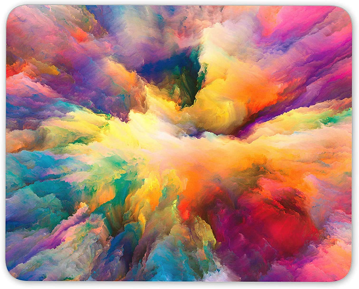14 x 24 Inch Colorful Cloud Explosion Mouse Pad - Large Gaming Mouse Mat with Non-Slip Base, Perfect for PC, Laptop & Office Use - Unique Artistic Gift for Gamers & Professionals