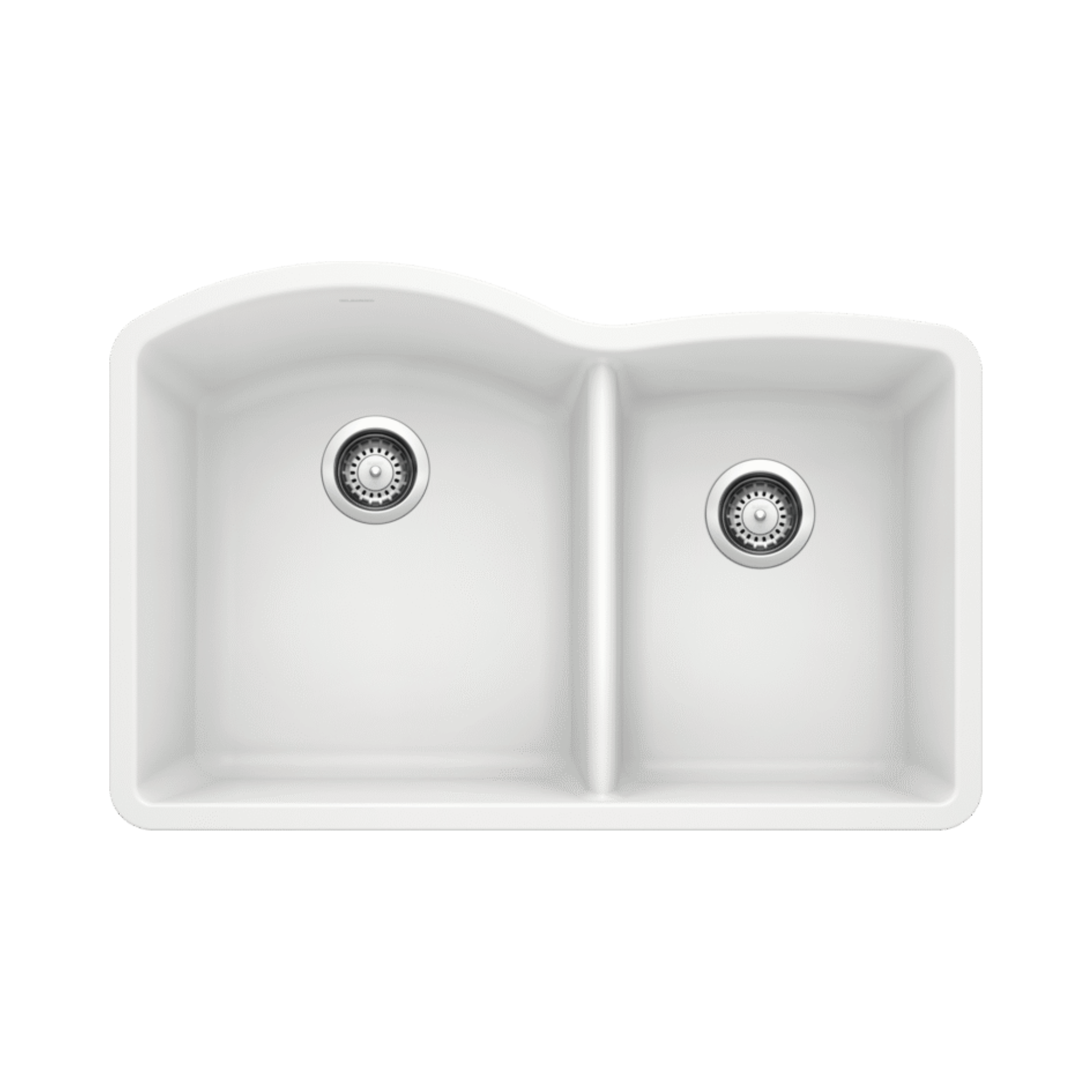 Blanco Diamond 1-3/4 Bowl SILGRANIT Kitchen Sink - Durable Stain-Resistant Undermount Sink for Modern Kitchens | Perfect for Food Prep, Dishwashing & Entertaining