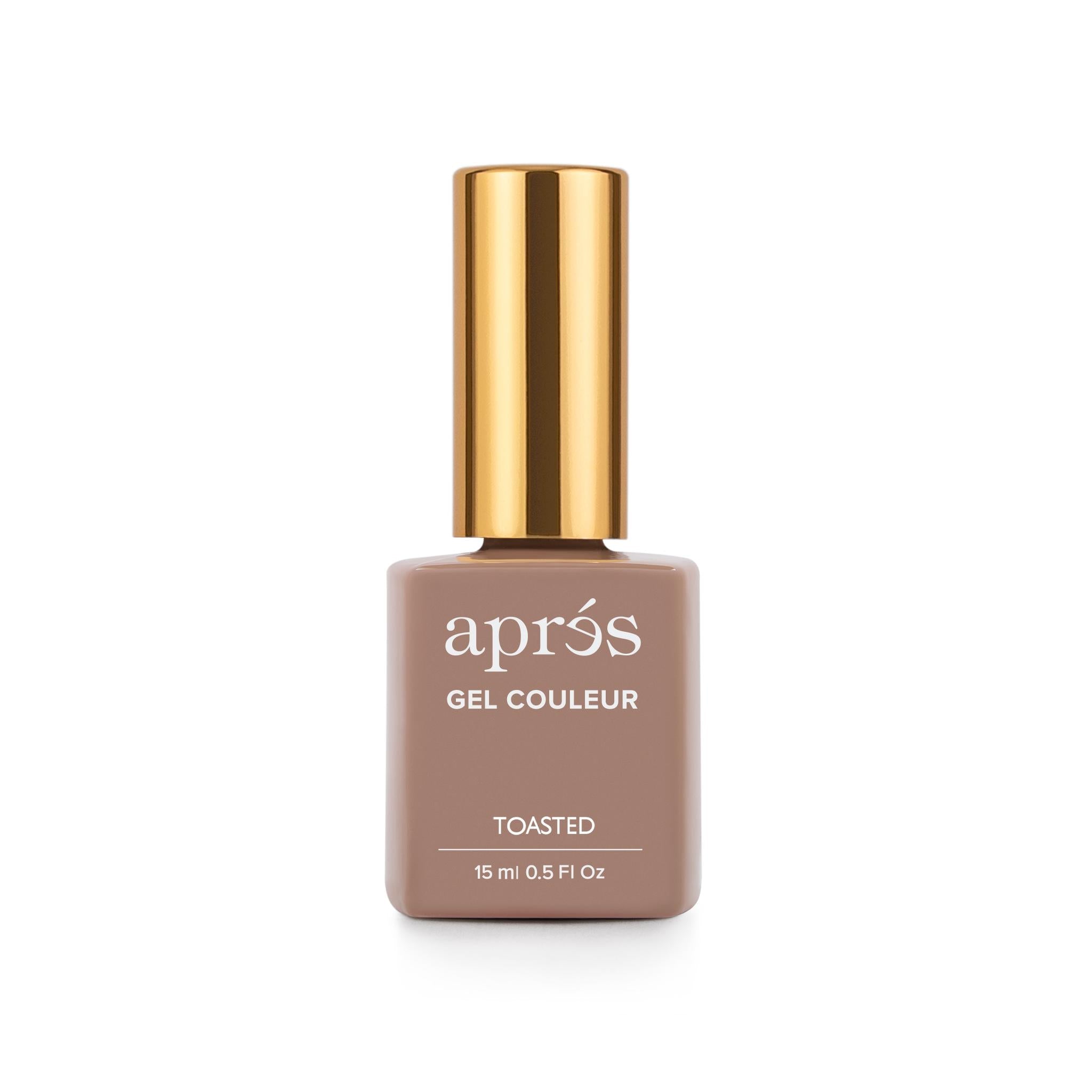 Apres Gel Polish - Toasted Nude Color - Long Lasting Gel Nail Polish for Salon & Home Manicures - Perfect for Fall & Winter Nail Designs