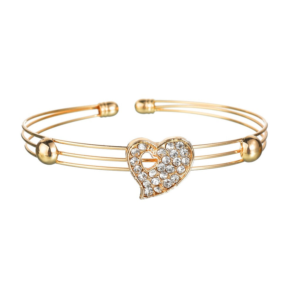 Elegant Love Jewelry Set for Women - Romantic Heart Necklace & Bracelet Gift Set - Perfect for Valentine's Day, Anniversary & Wedding Gifts