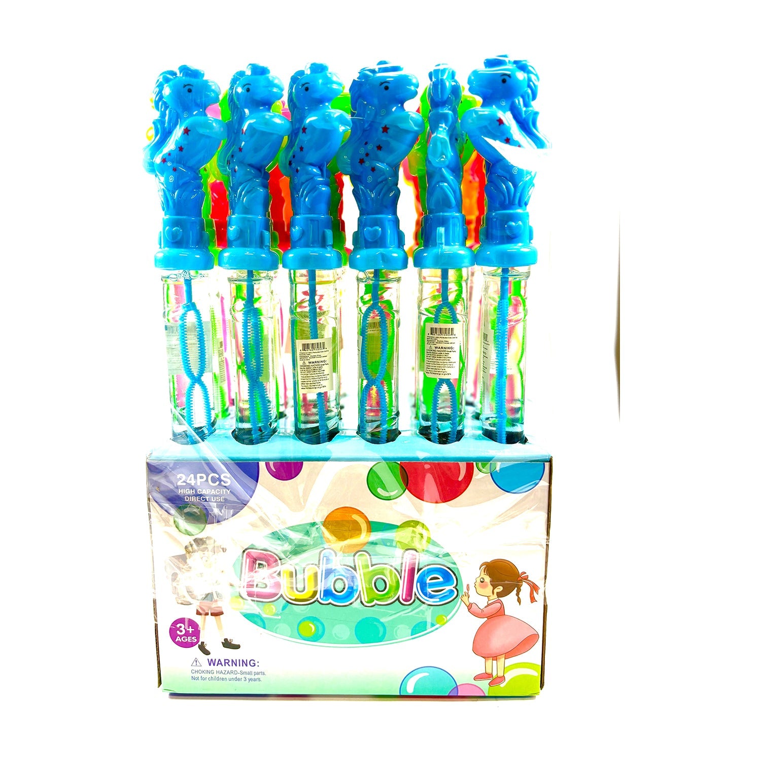 Bubble Stick Horse Toy for Kids - Pack of 24 | Fun Party Favors, Birthday Gifts & Outdoor Play | Perfect for Birthday Parties, School Events & Carnival Prizes