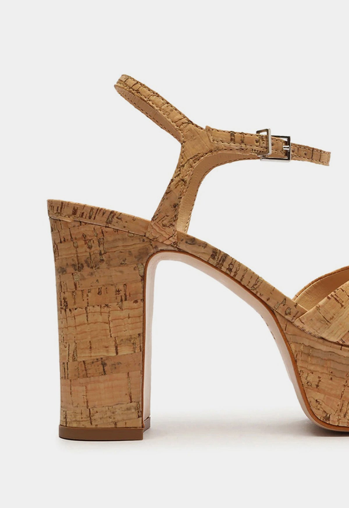 Keefa Cork Sandals with 3-Inch Heel - Natural Snake Print - Comfortable & Stylish Women's Summer Shoes for Beach, Vacation, and Casual Outings
