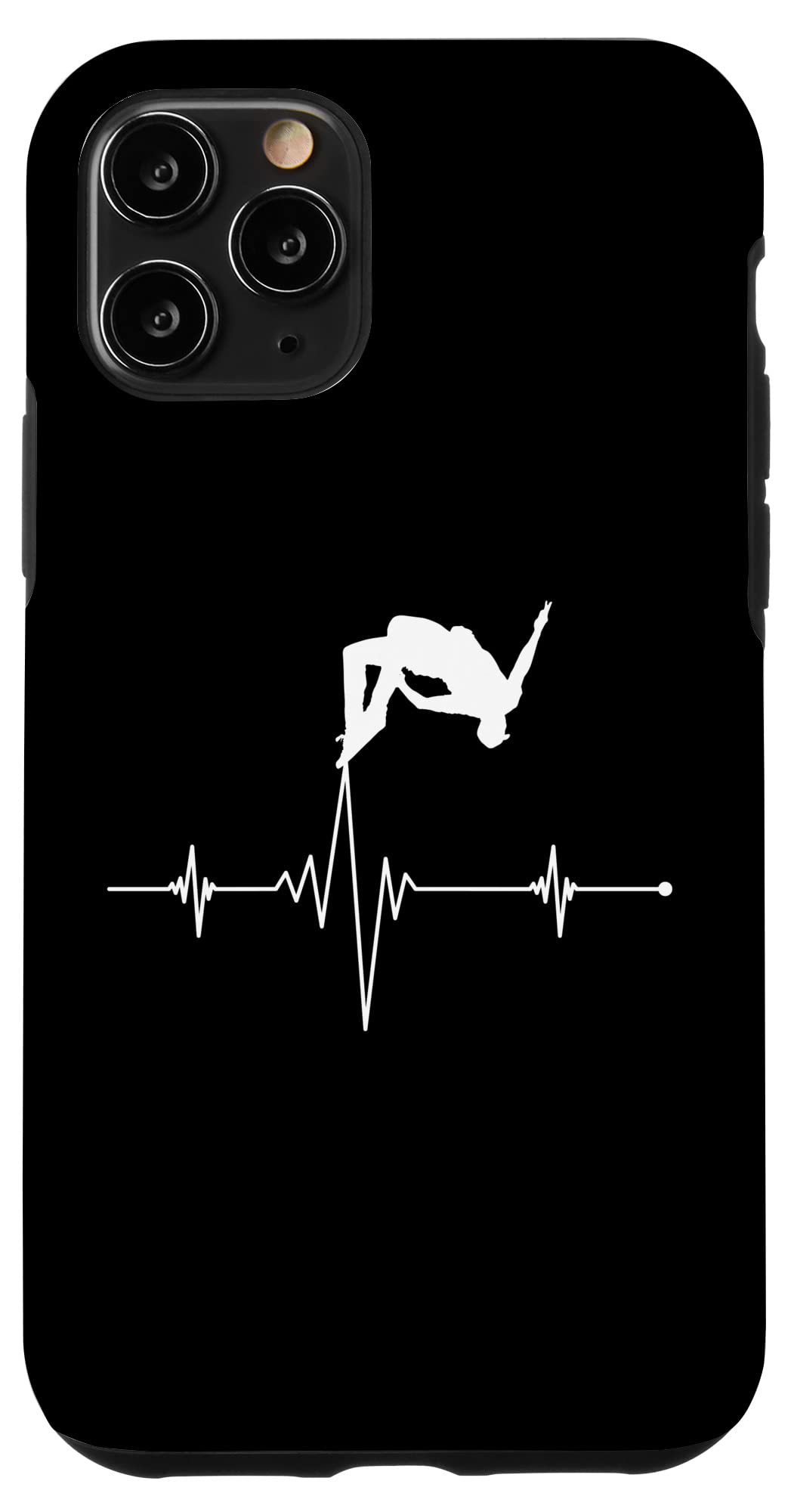 iPhone 11 Pro Case - Vintage Parkour & Freerunning Design - Shockproof Protective Cover for Running, Gaming & Outdoor Sports