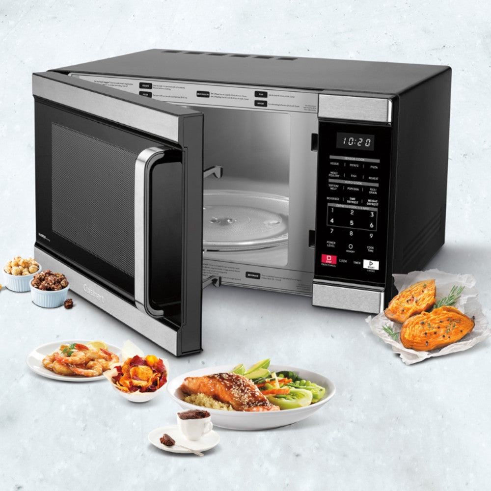 Cuisinart CMW-110C 1.1 Cu. Ft. Countertop Microwave with Sensor Cooking & Inverter Technology - Perfect for Small Kitchens, Dorms & Offices