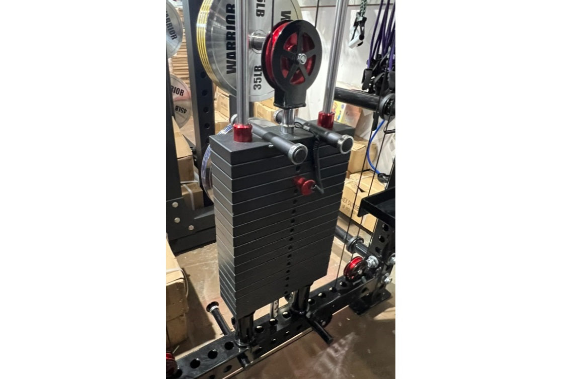 Warrior 2.0 Cable Crossover Pulley System - Power Rack Gym Equipment for Home & Commercial Use - Strength Training Machine for Full Body Workouts - Perfect for Weight Lifting, CrossFit & Functional Fitness