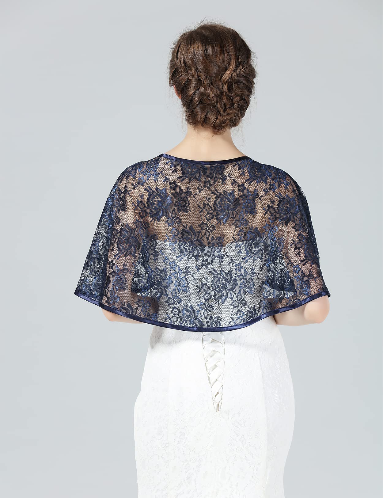 Elegant Lace Capelet for Women - Bridal Shawl, Wedding Cover Up, Bolero Wrap for Dresses & Special Occasions | Perfect for Weddings, Parties, and Formal Events