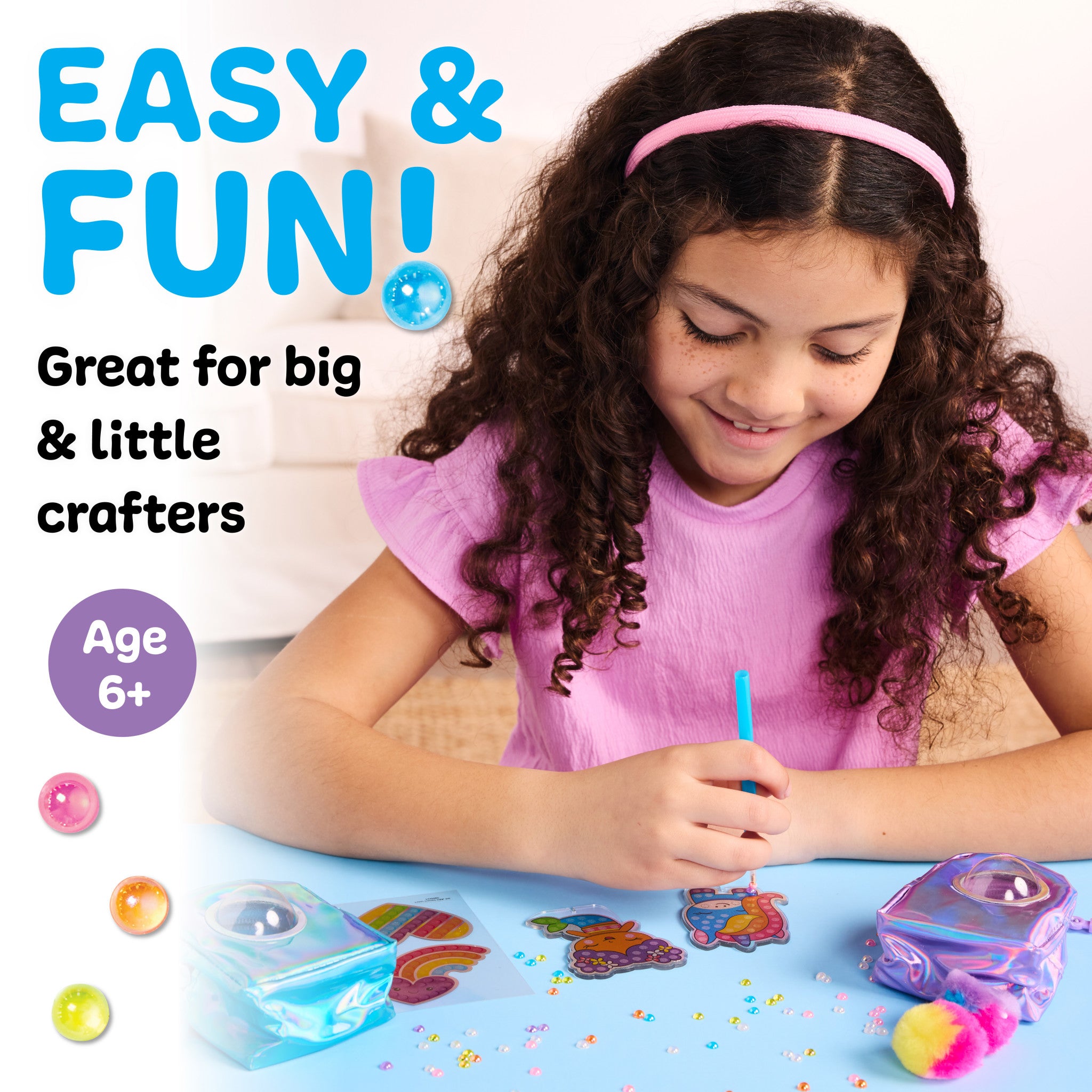 Bubble Gems™ Cute Backpack Keychains - 6 Pack, Trendy Accessories for Girls, Teens & Women - Perfect for School, Travel & Everyday Use #6462000