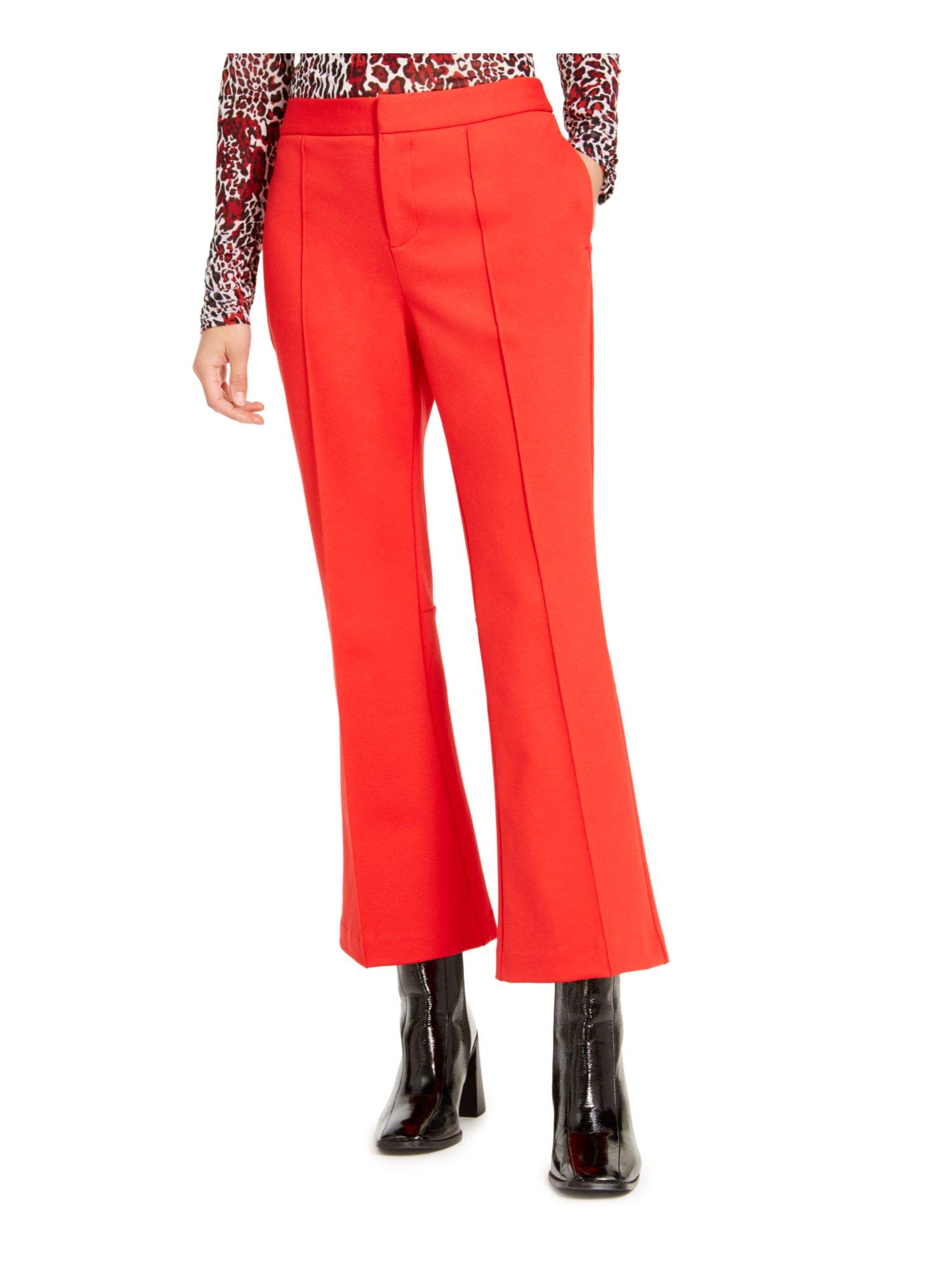 Bar III Women's Cropped Kick Flare Pants - High Waisted Stretch Denim Trousers for Casual & Office Wear | Perfect for Work, Date Night & Everyday Outfits