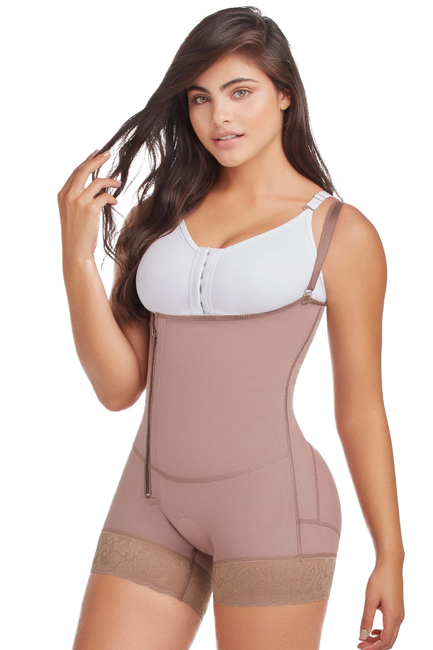 Fajas D'Prada Comfort Strapless Open Bust Body Shaper for Women - Seamless Tummy Control Shapewear for Wedding, Evening Dress & Special Occasions