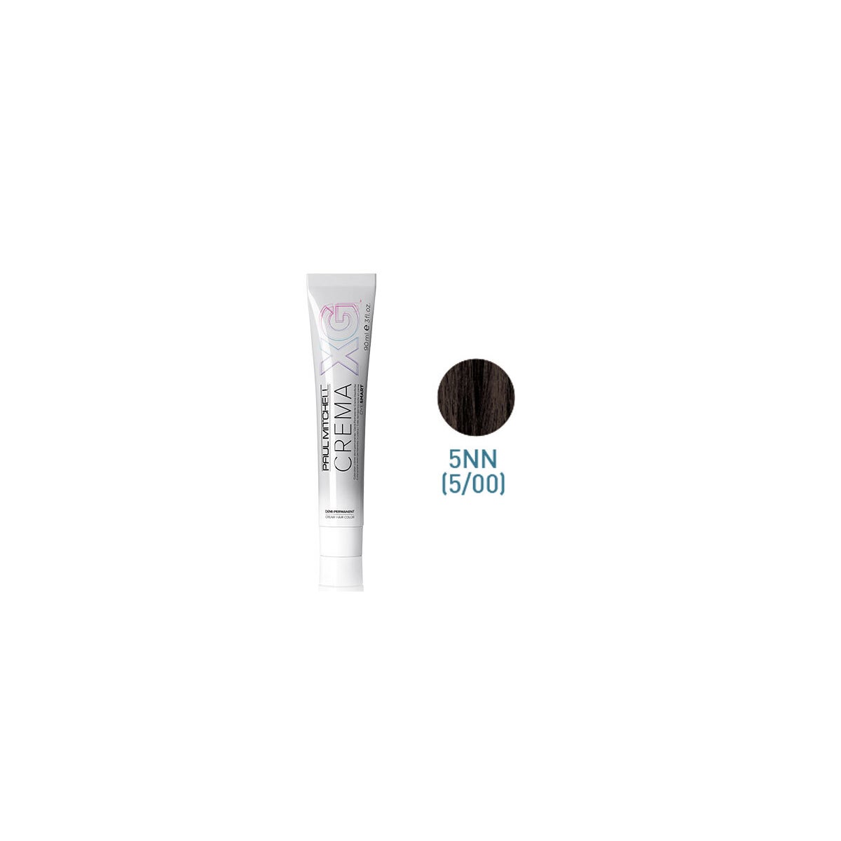 Crema XG Demi 5NN Hair Color - Professional Semi-Permanent Hair Dye for Natural-Looking Brunette Shades | Perfect for At-Home Hair Coloring & Salon-Quality Results
