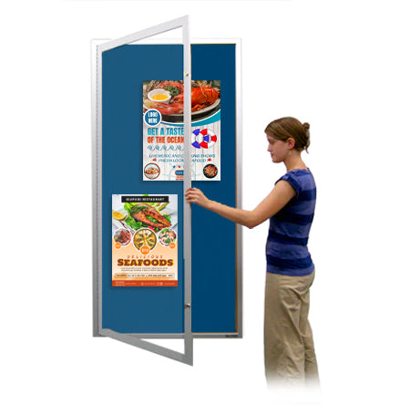 40x60 Extra Large Outdoor Enclosed Bulletin Board Swing Cases (Single Door) - Weatherproof Message Board for Schools, Offices & Community Centers - Perfect for Announcements, Events & Public Notices