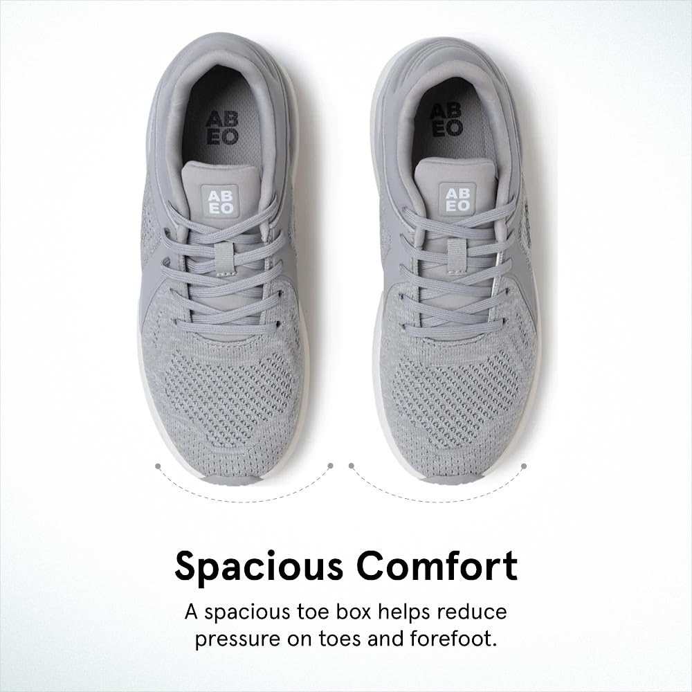 ABEO MXV Shift Women's Walking Shoes - Plantar Fasciitis Relief & Orthopedic Support with Removable Orthotic Insoles | Comfortable Footwear for Work, Travel & Everyday Wear