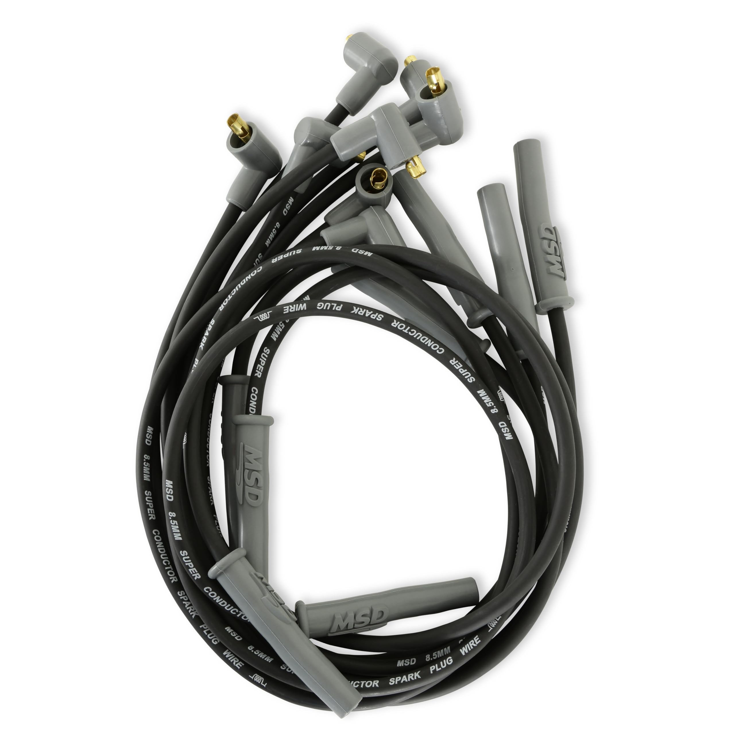 MSD 31373 Super Conductor Spark Plug Wire Set Socket - High Performance Ignition Wires for Cars, Trucks & SUVs - Perfect for Engine Tuning, Racing & Automotive Upgrades