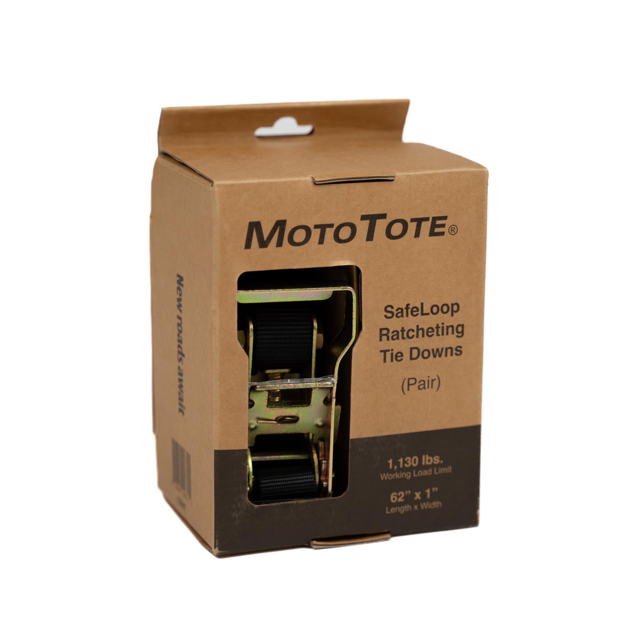 SafeLoop Ratcheting Tie Downs - Heavy Duty Straps for Securing Cargo, Trucks & Trailers - Perfect for Moving, Hauling & Transporting