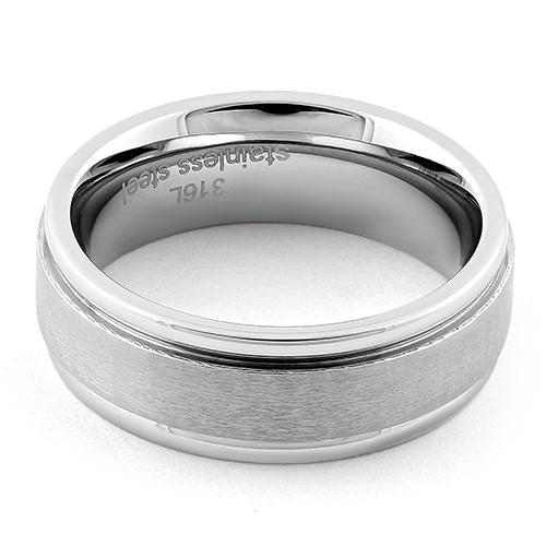 Premium Stainless Steel Satin Finish Wedding Band Ring for Men & Women - Durable, Hypoallergenic Jewelry for Engagement, Anniversary, and Everyday Wear
