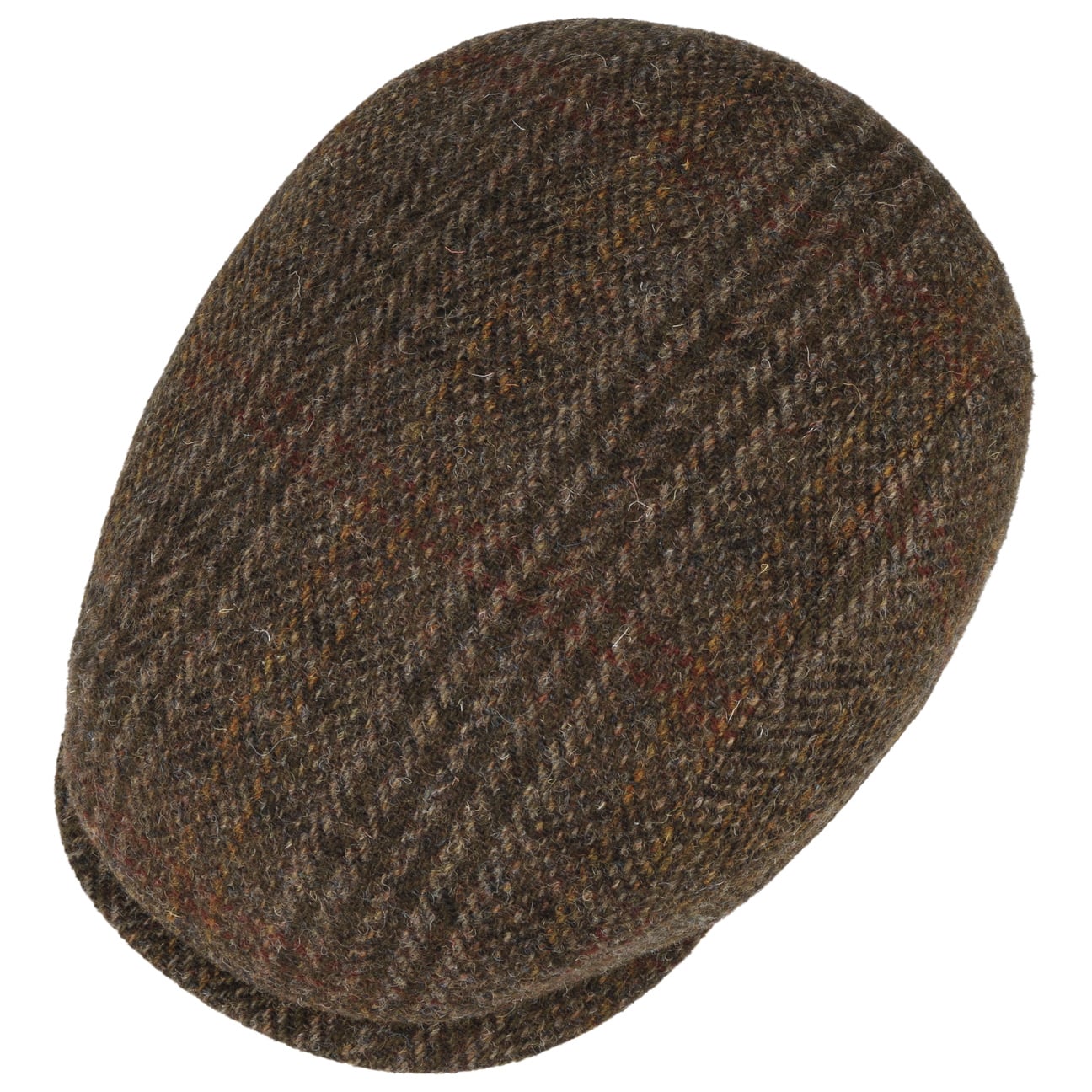 Stylish Burnet Harris Tweed Flat Cap by Stetson - Classic Men's Wool Hat for Casual Outfits & Outdoor Activities