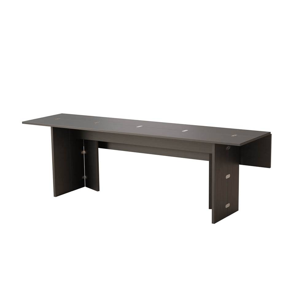 PRE ORDER - DESIGN HOUSE STOCKHOLM Flip Table in Black - 3 Size Options - Perfect for Small Spaces, Home Office & Outdoor Use