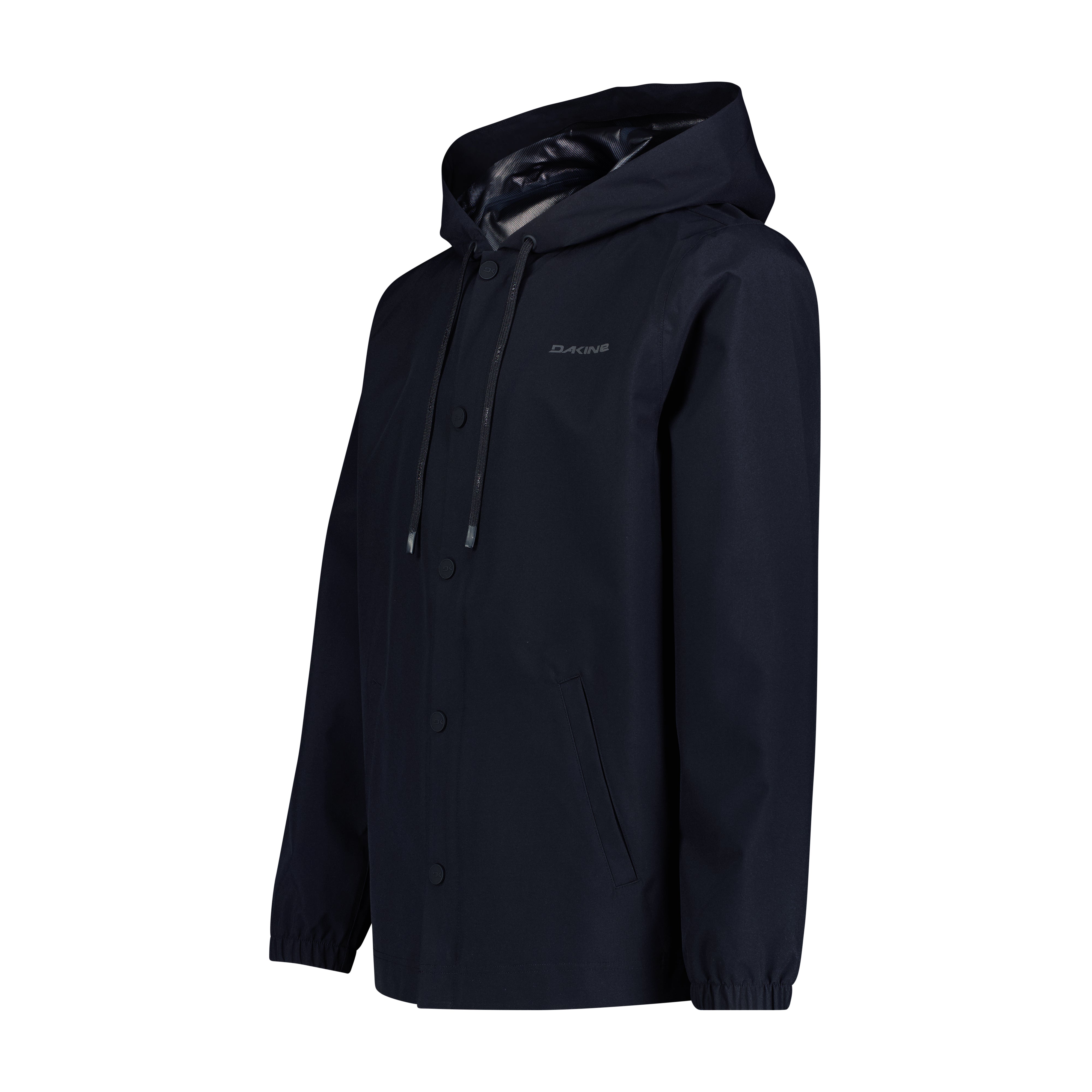 Waterproof Rain Jacket for Men & Women - Lightweight Windbreaker with Hood - Black Outdoor Raincoat for Hiking, Camping & Travel