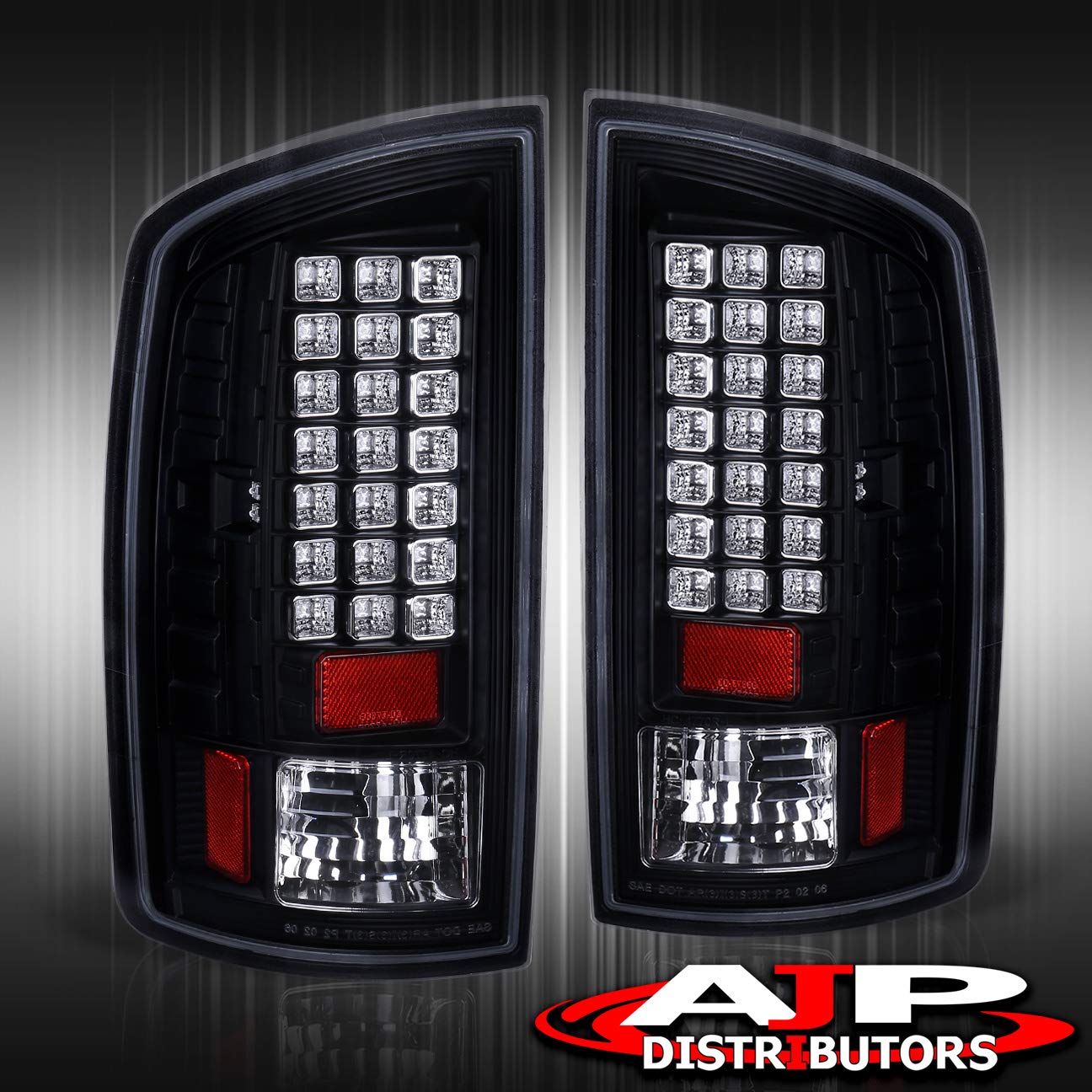 AJP Distributors LED Tail Lights for Dodge Ram 1500 2500 3500 (2007-2009) - Pair of Left & Right Rear Replacement Lamps - Enhance Visibility & Style for Night Driving & Towing