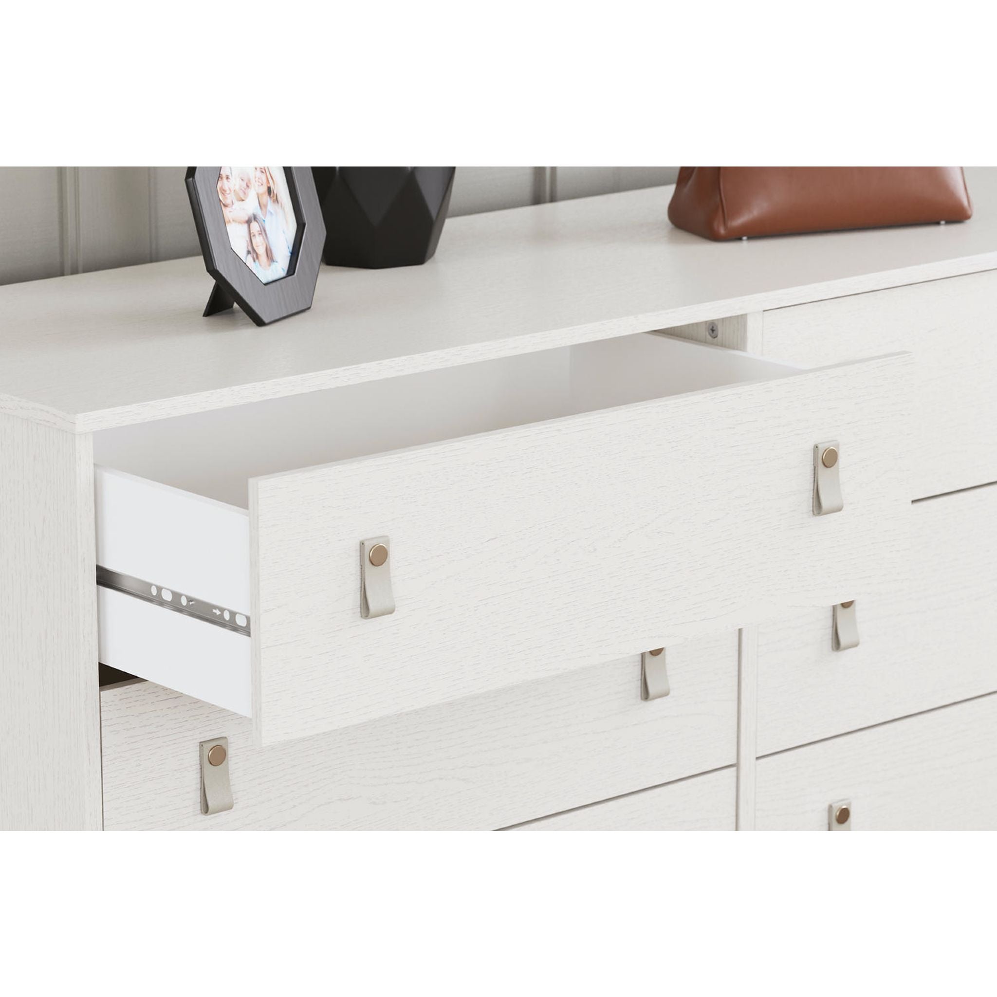 Aprilyn White Dresser - Modern 6-Drawer Chest for Bedroom & Nursery Storage | Stylish & Functional Furniture for Home Organization