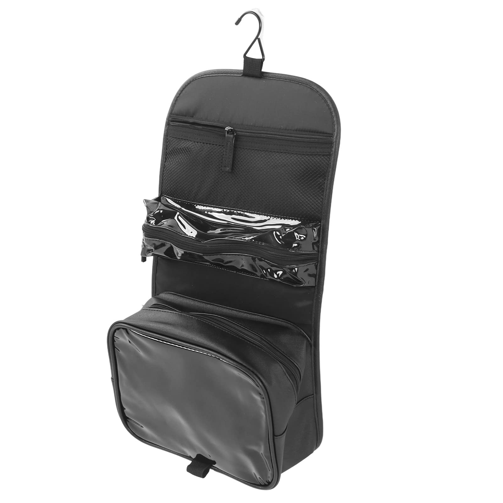 YOKAM Hanging Travel Toiletry Bag - Large Capacity PU Leather Cosmetic Organizer for Women & Men | Perfect for Vacation, Business Trips & Home Storage