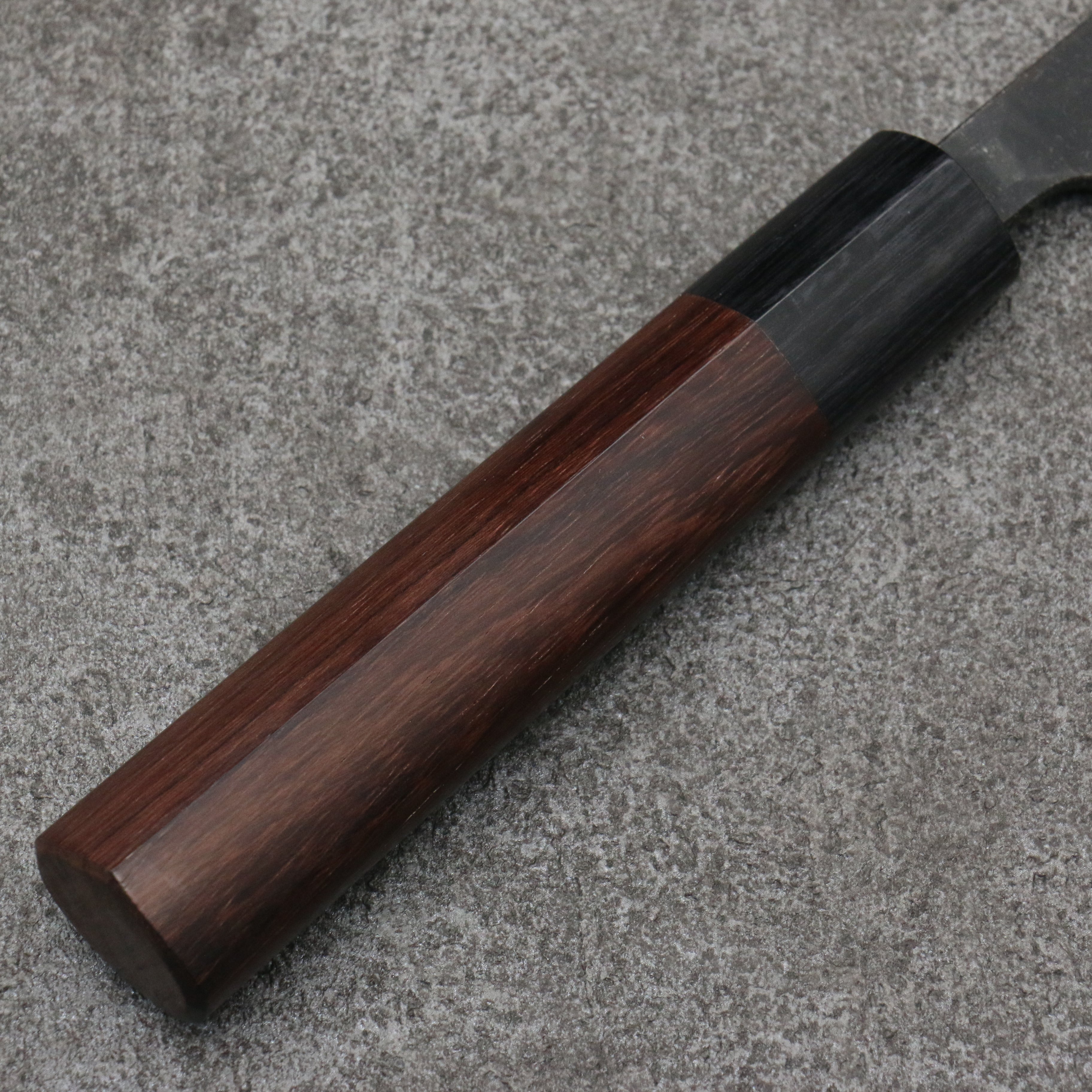 Premium Nao Yamamoto Blue Steel Kurouchi Petty Utility Knife 135mm - Shitan Handle with Black Pakka Wood Ferrule - Perfect for Slicing, Dicing & Precision Kitchen Tasks