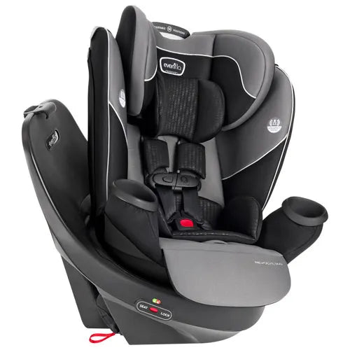 Revolve 360 All-in-One Convertible Car Seat for Toddlers & Infants - Amherst Grey | 360° Swivel Rotation, Extended Rear-Facing, Easy Installation | Perfect for Travel, School Drop-offs & Family Road Trips