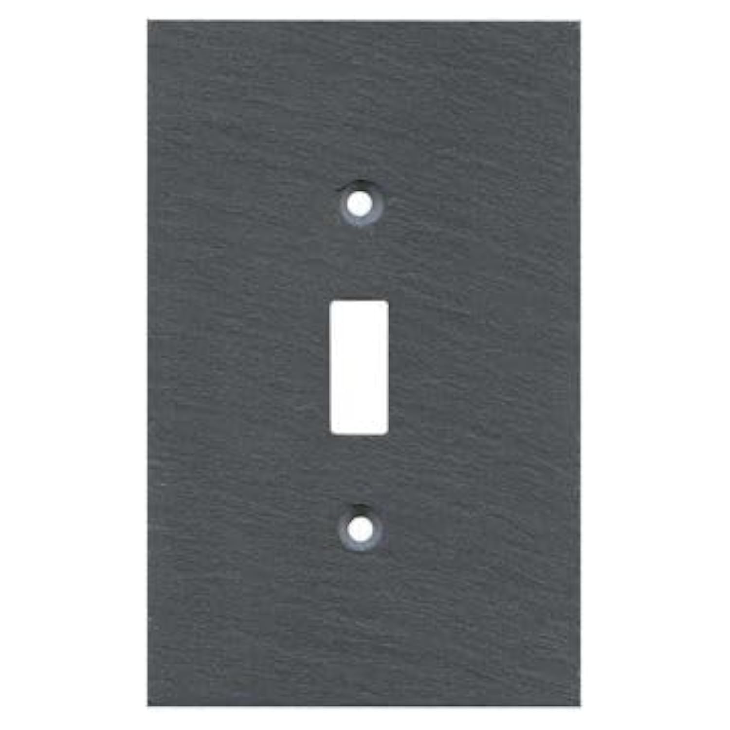 Decorative Vermont Slate Charcoal Light Switch Cover - Single Toggle Outlet Wall Plate, 1 Gang, 3.25