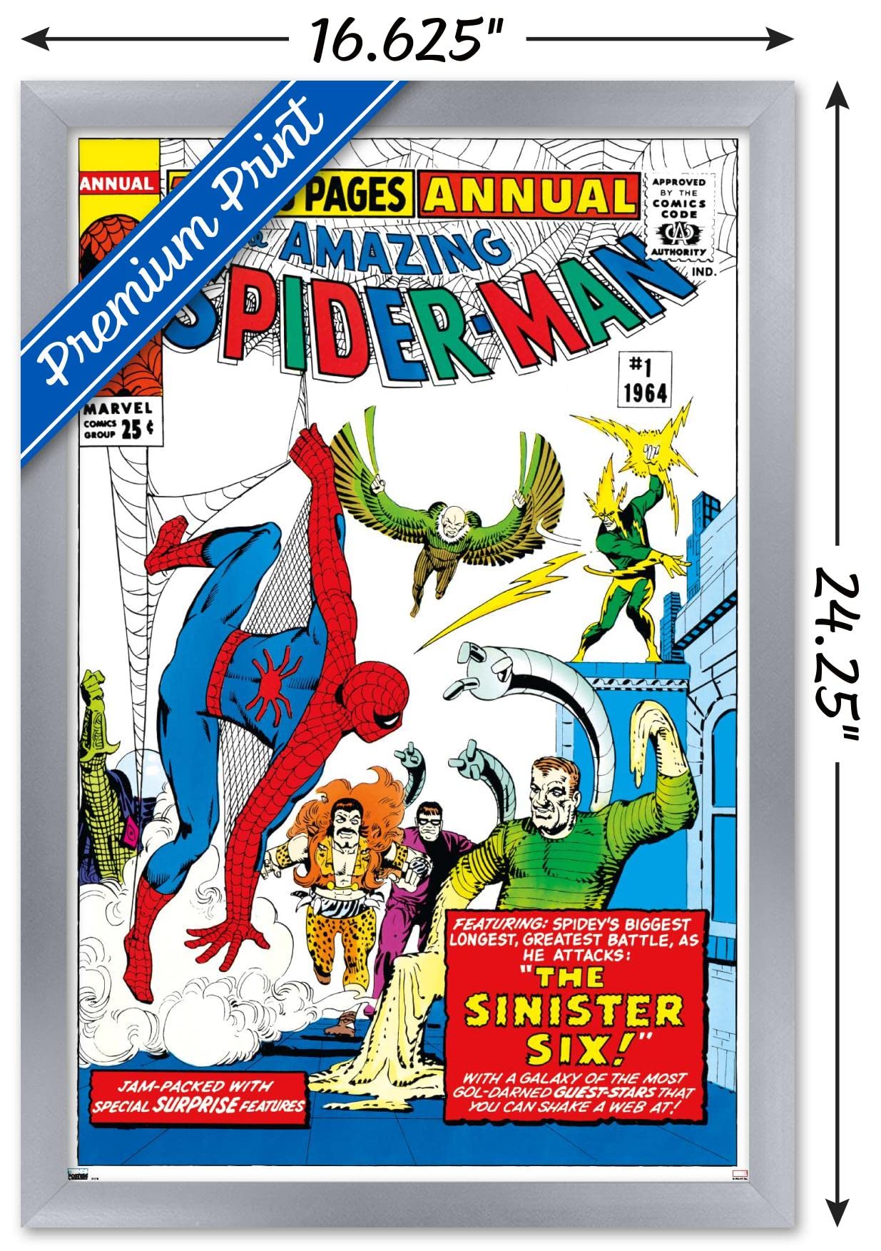 Marvel Comics The Sinister Six - Amazing Spider-Man Annual #1 Wall Poster 22.4
