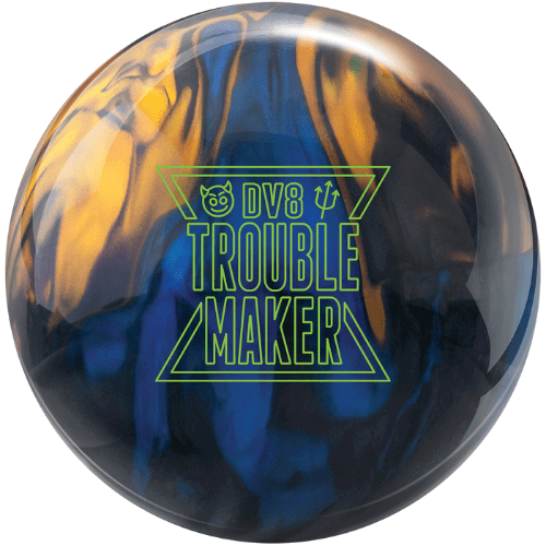 DV8 Trouble Maker Pearl Bowling Ball - High Performance Reactive Resin for Hook & Strikes | Perfect for League Play & Tournament Competitions