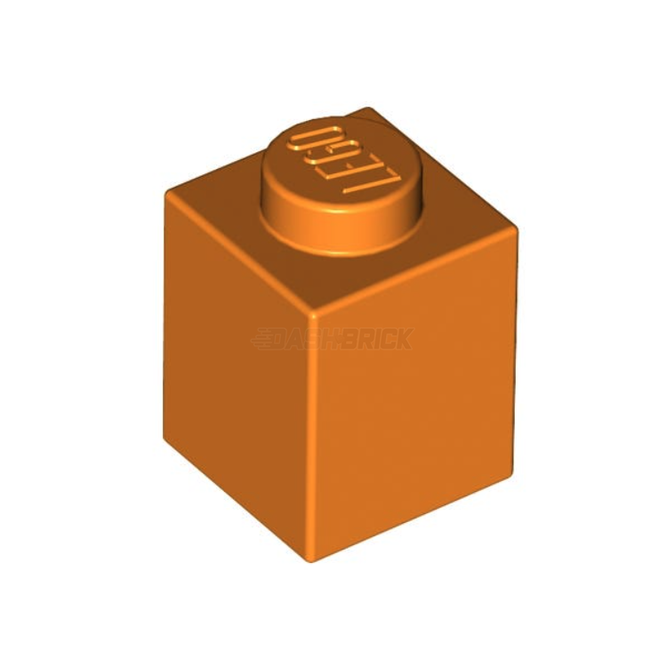 LEGO Brick 1x1 Orange (3005) - Bulk Building Blocks for Creative DIY Projects, Kids Toys, and Model Construction