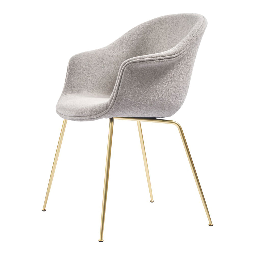 Bat Dining Chair with Conic Base - Fully Upholstered Modern Kitchen & Dining Room Furniture for Home Decor