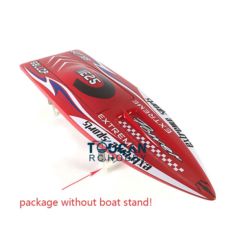 E25 Pre-Painted Fiberglass RC Boat Hull Kit - Red, White, Yellow (640x195x105mm) for Advanced DIY Electric Racing | Perfect for Competitive RC Boat Racing, Hobbyists & Gift Giving