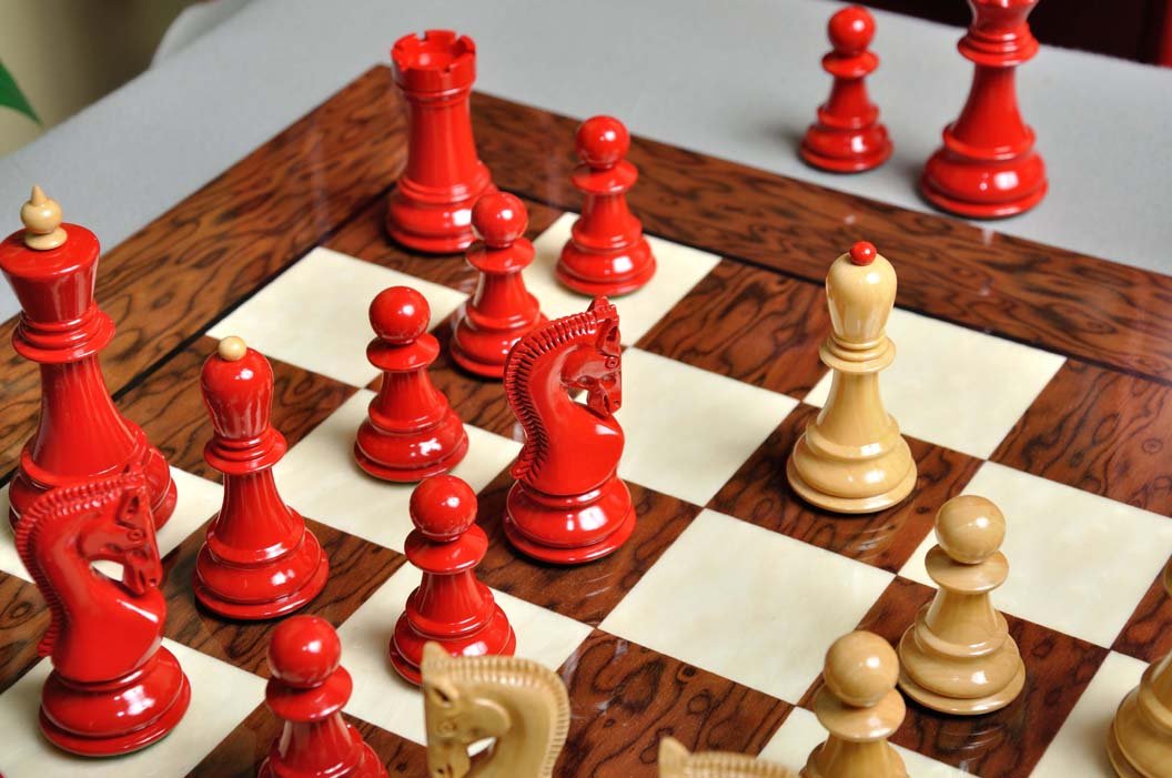 The House of Staunton Zagreb '59 Series Chess Pieces Only - 3.875