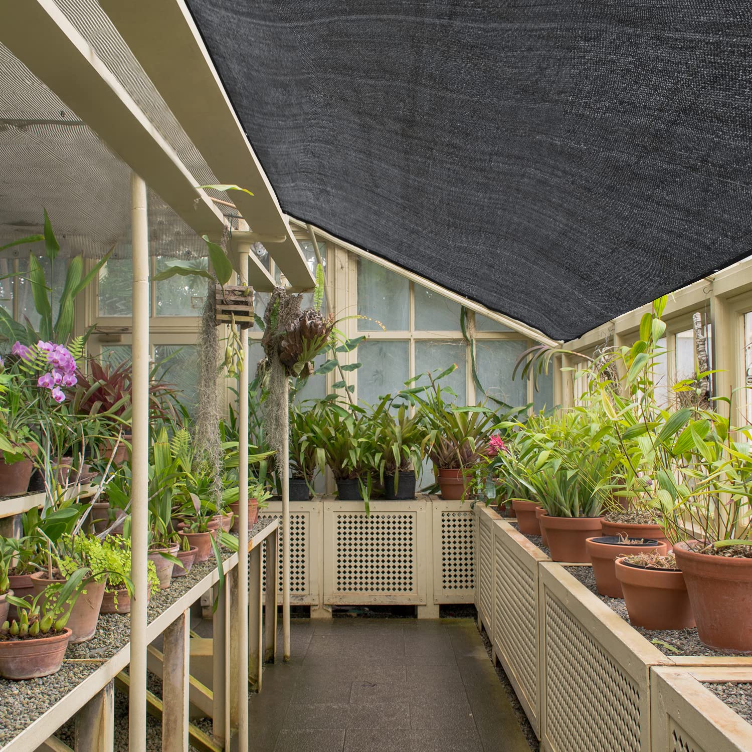 40% UV-Resistant Garden Shade Cloth - 20x20FT HDPE Mesh Tarp with Reinforced Grommets - Outdoor Sun Shade for Greenhouse, Garden, Patio Plants & Pergola - Perfect for Plant Protection and Outdoor Cooling